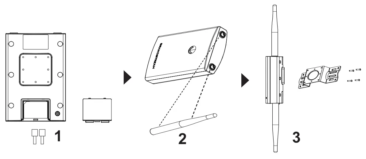 GRANDSTREAM GWN7664LR High Performance Outdoor Long Range Wi Fi 6 Access Point- Base Bracket