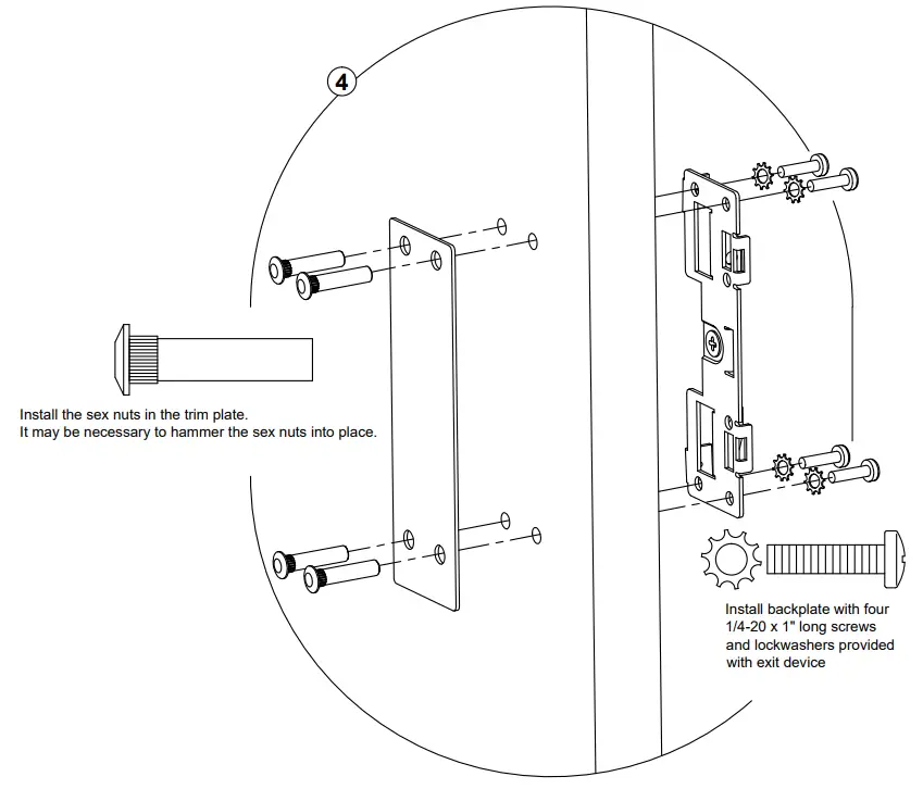 DETEX 01W Advantex Trim Plate - Assemble