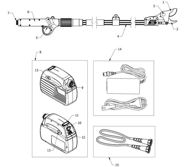 VOLPI-KV100-Electrical-Pole-Pruner-FIG-1