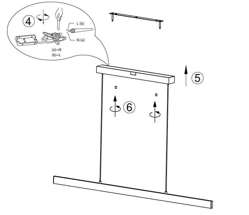 Paul Neuhaus 2375-95 Q-CORA Pendant Light LED Aluminium - Figure 2