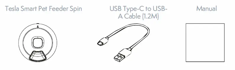 TESLA 13976336 Smart Pet Feeder Spin 2