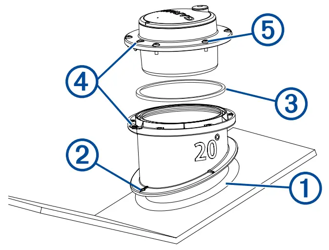 GARMIN GT15M IH Transducer - Fig