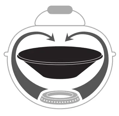 OUTDOOR CHEF GENEVA 570 G Kettle Gas BBQ - vegetables