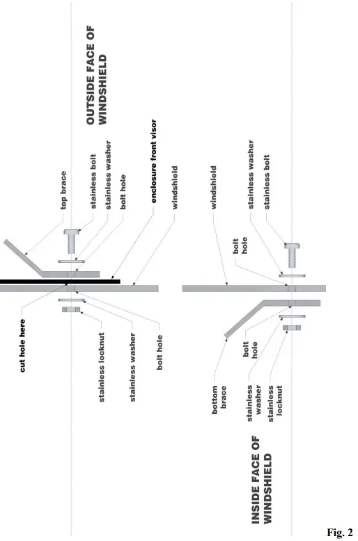 FALCON RIDGE KAW-4010TRANS-FC05 Full Cab Enclosure Fits Lexan Windshield-fig3