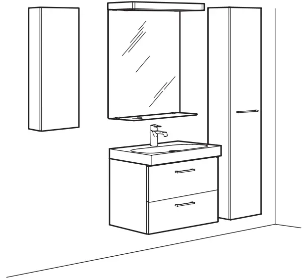 IKEA-GODMORGON-Wash-stand-with-2-drawers-high-gloss-white-60x47x58-cm-FIG-1