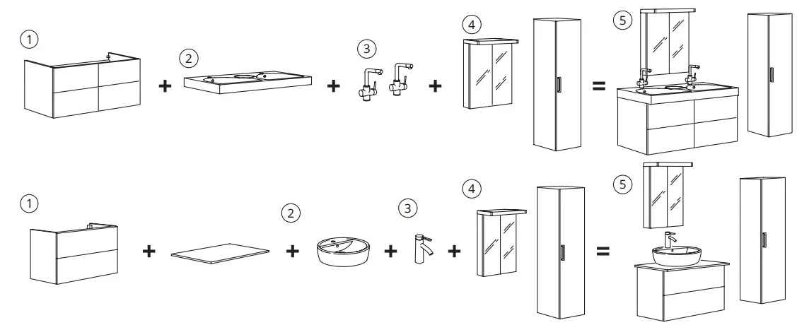 IKEA-GODMORGON-Wash-stand-with-2-drawers-high-gloss-white-60x47x58-cm-FIG-2