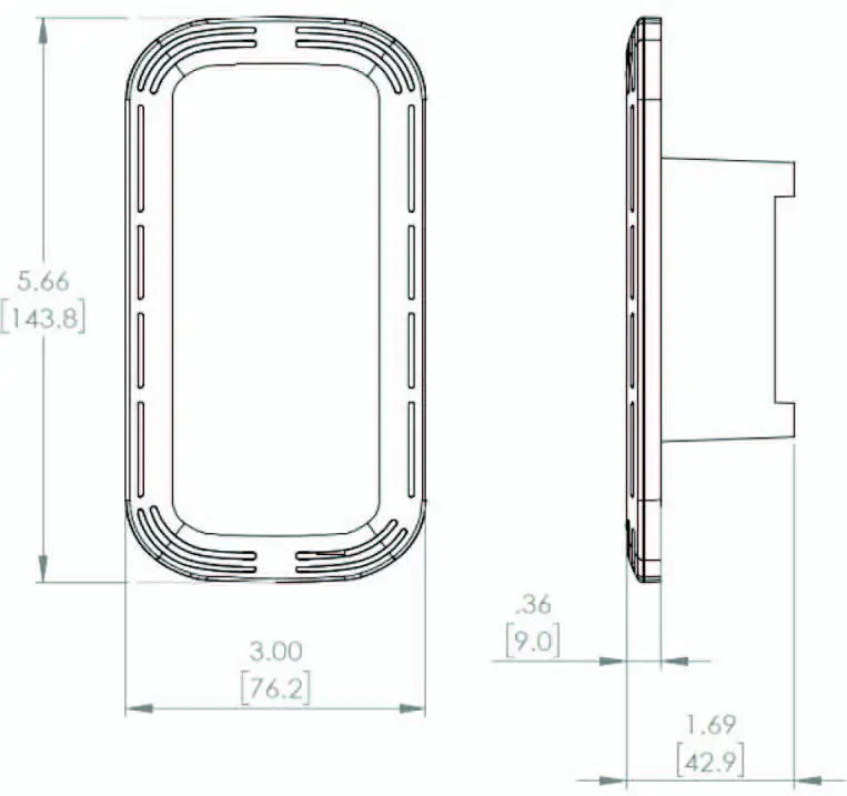 Honeywell Wall Humidity-DIMENSIONS