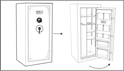 Sports Afield SA5524-BG Journey 30-Gun Electronic Keypad Gun Safe A_Step 3
