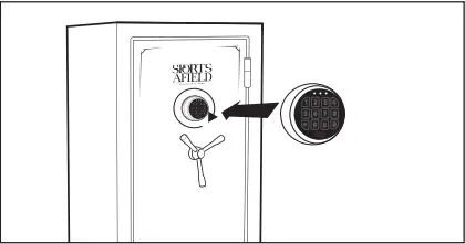 Sports Afield SA5524-BG Journey 30-Gun Electronic Keypad Gun Safe C_step04