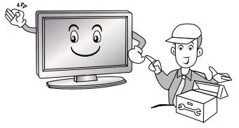 CHiQ U50G7H 4K UHD Smart Android LED TV User Manual - Refer all servicing to qualified service personnel