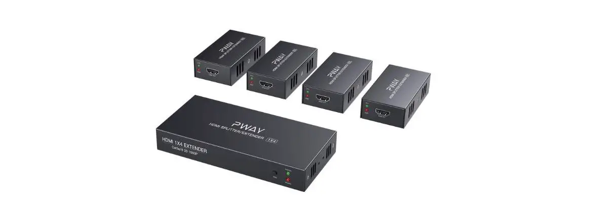 Pway Cat5e Hdmi Splitter 1x4 Over User Manual