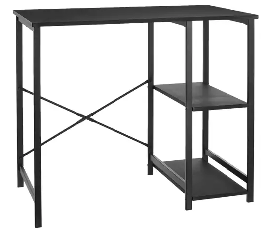 amazon basics B07P Series Classic Computer Desk with Shelves