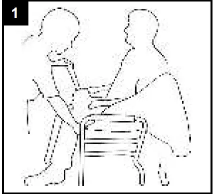 Joerns HEALTHCARE Oxford Comfort Sling With Comfort Clip 01