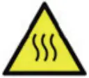 Warning, hot surfaces