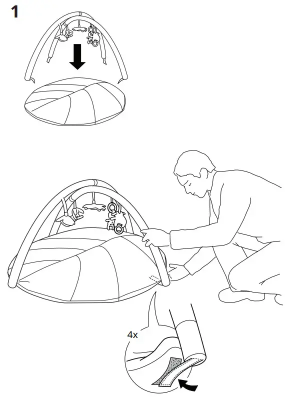 IKEA GULLIGAST Baby Gym - 3