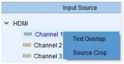 Input source setting
