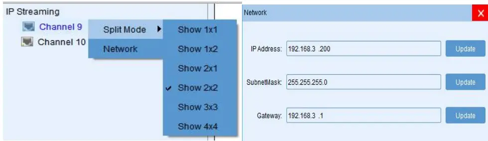 IP Streaming Setting