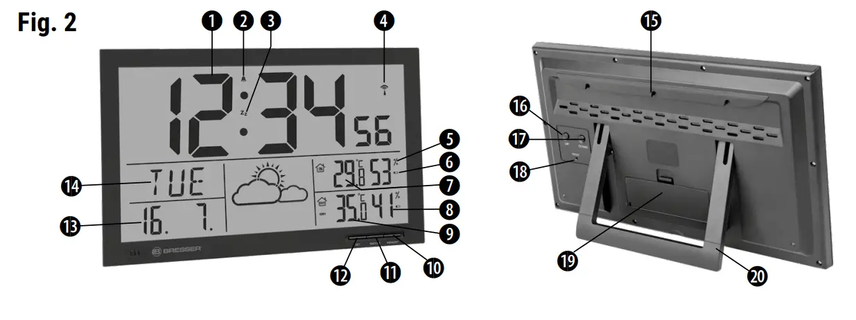 BRASSELER-7001800CM3000-Weather-Station-Wall-Clock-MyTime-Jumbo-2