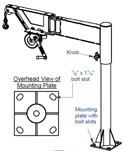 Vestil-VAN-J-Series-Vehicle-Mounted-Jib-Cranes-fig-8