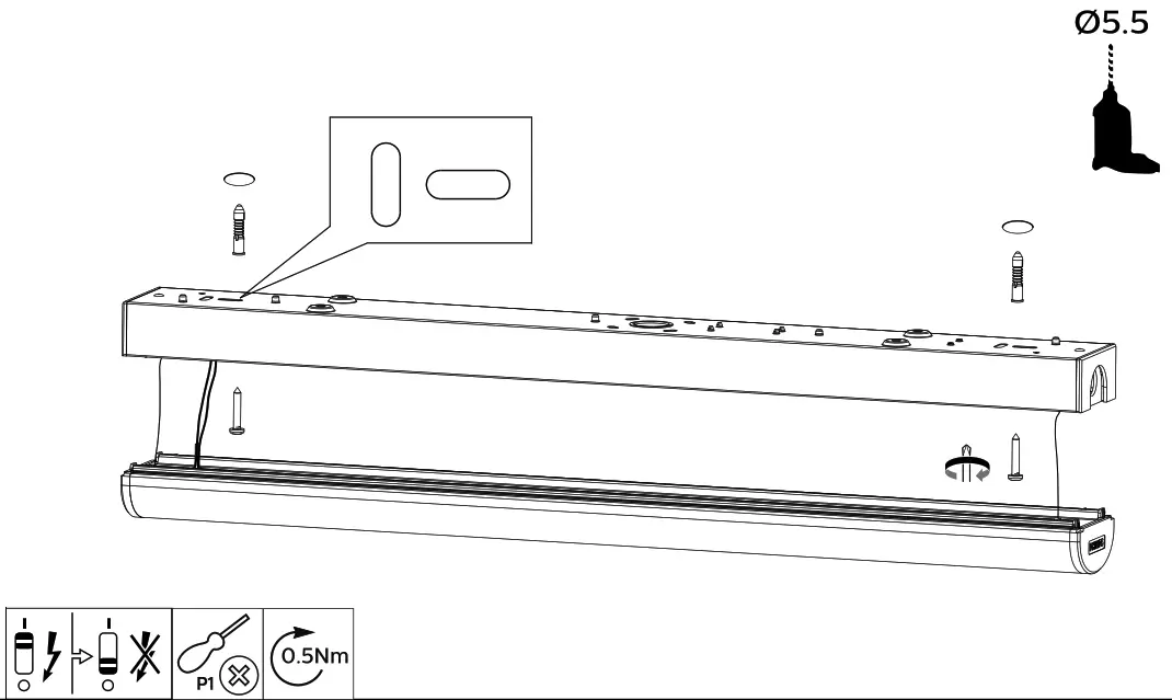 PHILIPS BN126C LED CoreLine Batten - Figure 6