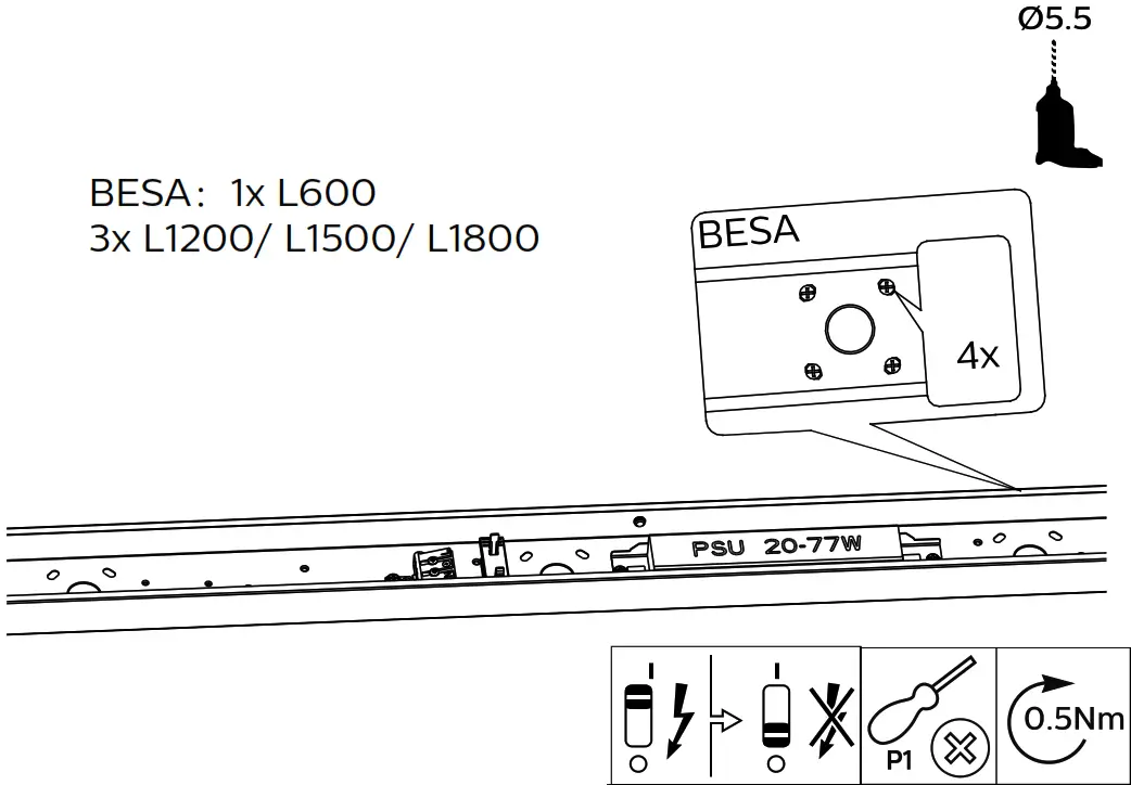 PHILIPS BN126C LED CoreLine Batten - Figure 8