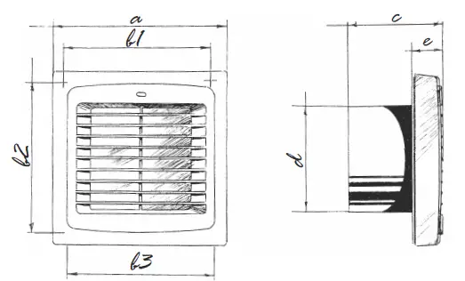 BLAUBERG Auto 150 Wall Exhaust Fan 2