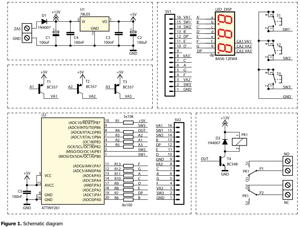 AVT1995 Precise Timer 1 second...99 minutes - Figure 1