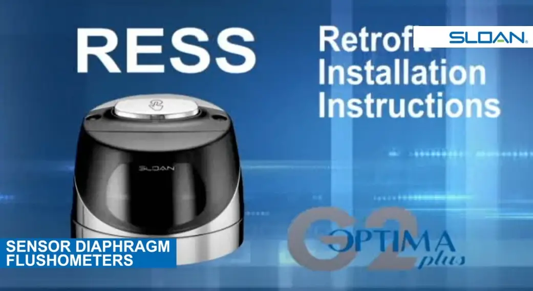 Sloan 0816721 Ress Series Retrofit Conversion Kit Instruction Manual