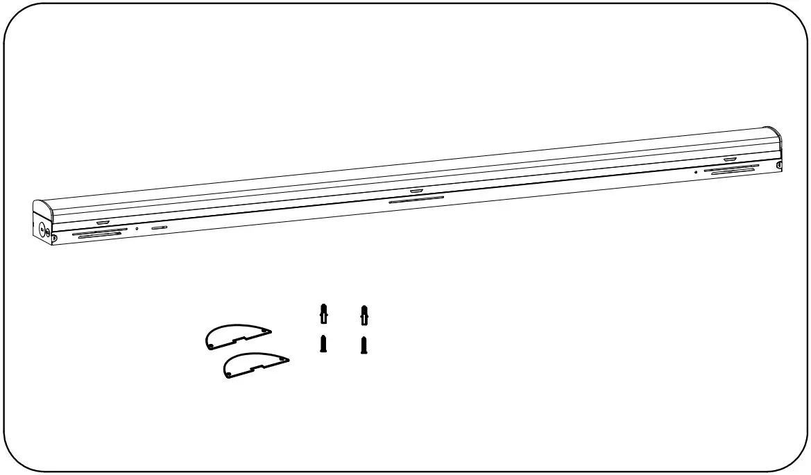 HOWARD LIGHTING LCS Series LED Strip Luminaire - Surface Mounting 1
