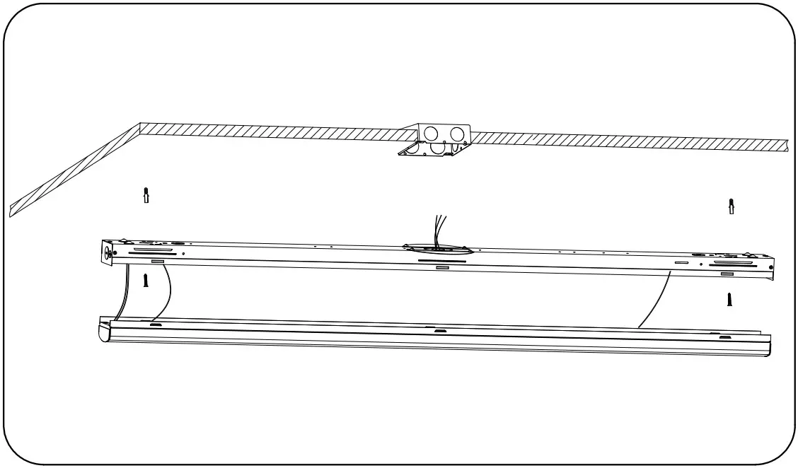 HOWARD LIGHTING LCS Series LED Strip Luminaire - Surface Mounting 4