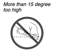 CASIO Classic Watches with Keypad keys 2888 - Auto light switch precautions