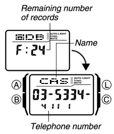 CASIO Classic Watches with Keypad keys 2888 - Data Bank