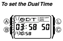 CASIO Classic Watches with Keypad keys 2888 - Dual Time 2