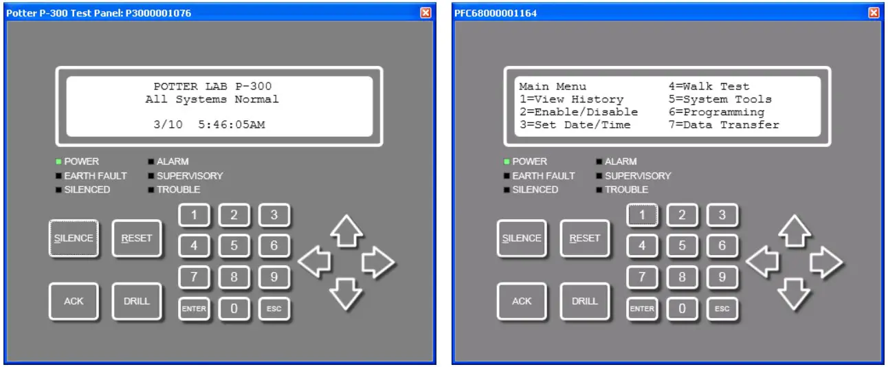 Displayed Panel Keypad