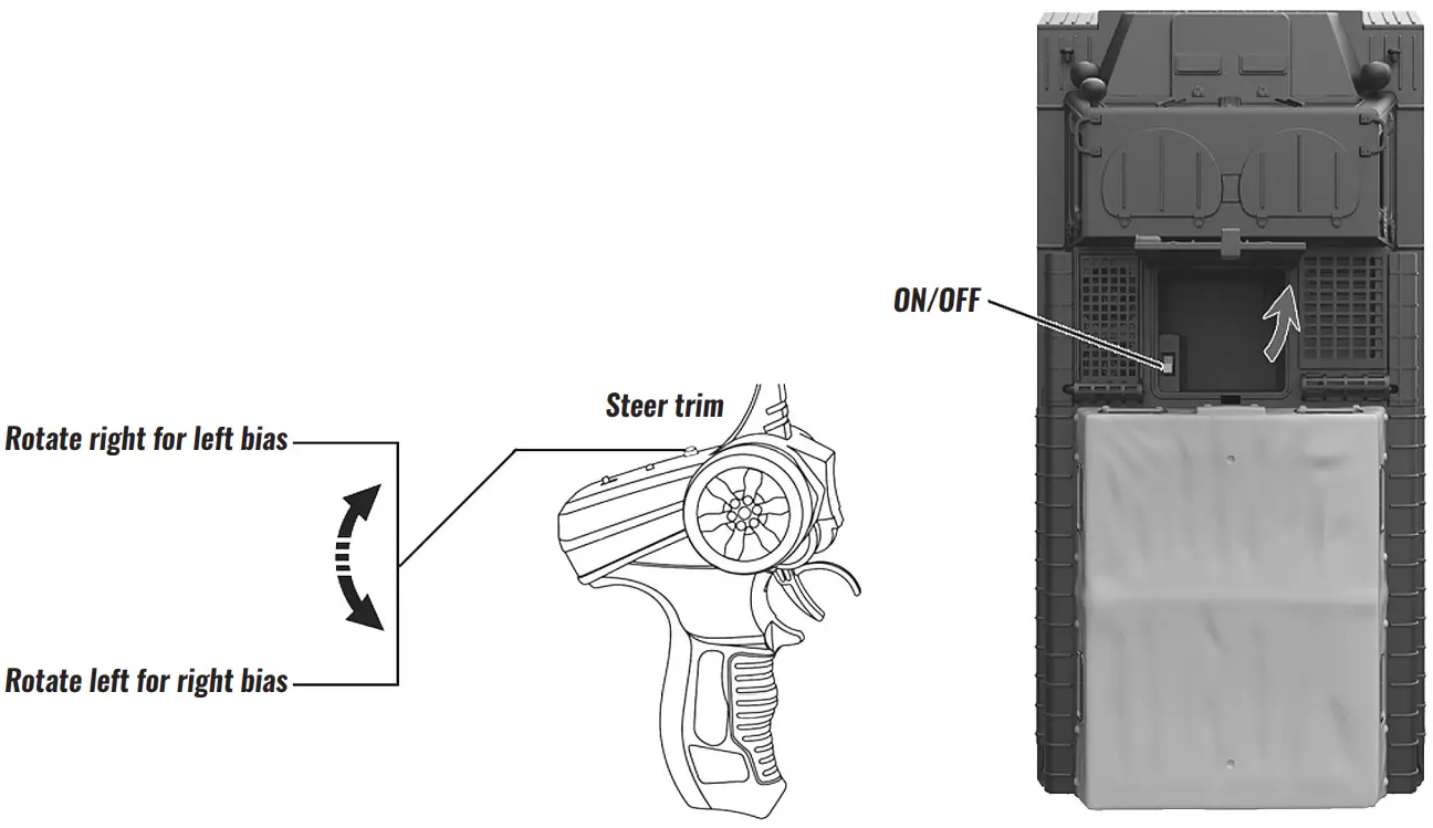 AMEWI Junior Tracked Armored Vehicle - CENTERING STEERING