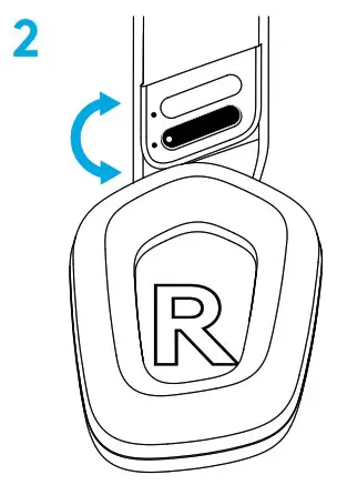 logitech G733 Lightspeed Wireless RGB Gaming Headphone - SIZE ADJUSTMENT 2