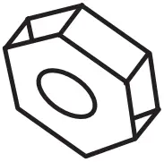 Kmart 43253470 2 Pack Embossed Half Moon Handles - SCREW 3