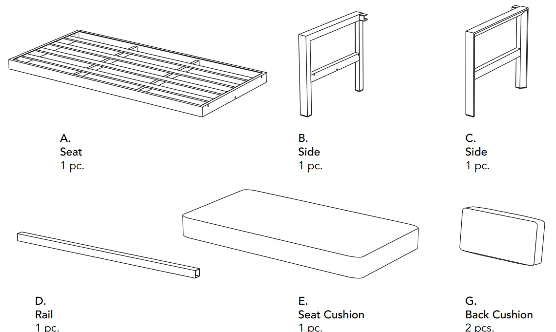 homestyles 6730-10 Chair - Part List - IMPORTANT 1