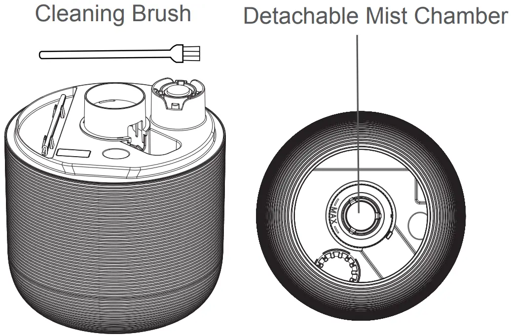 pure PEHUTRB W Top Fill Humidifier - Clean the outer surface