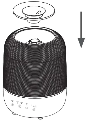 pure PEHUTRB W Top Fill Humidifier - Fill water