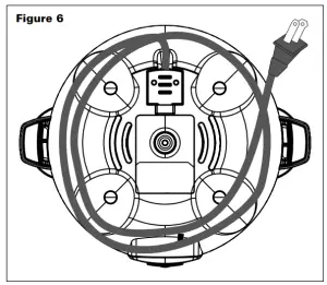 Cord wrap on the bottom