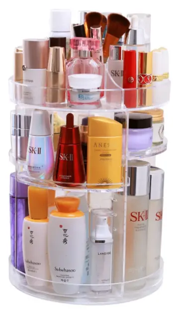 kogan OVRMKUPORGA Ovela 360° Rotating Adjustable Makeup Organiser --