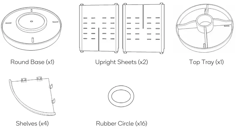 kogan OVRMKUPORGA Ovela 360° Rotating Adjustable Makeup Organiser -- OVAR