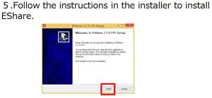 FIG 11 Install ESharefor SH