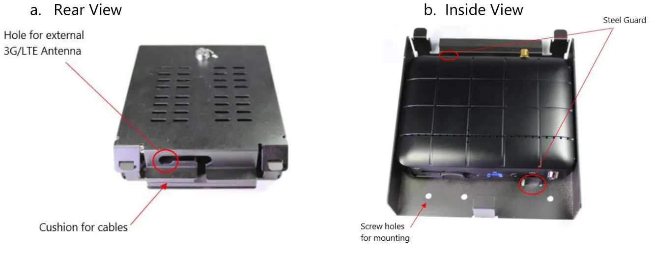 WITSMARTWITNESS CP4 Wi-Fi LTE Enabled 4 Channel HD Recorder - Locking Enclosure (Optional)