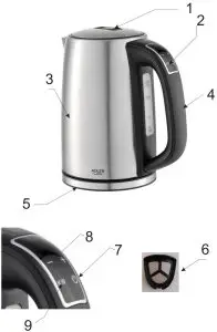 ADLER AD1340 Electric Kettle - Description