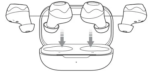 maxell MXH-BTW300 Bluetooth Wireless Earphone User Manual - Charging the main units