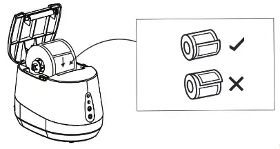 EntryLogic TP450 Printer - Paper Roll Installation