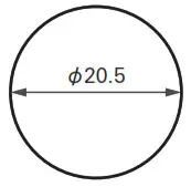 Table ceiling hole size2