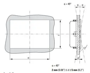 EATON XV 102 HMI Touch Panel - Mounting position 1